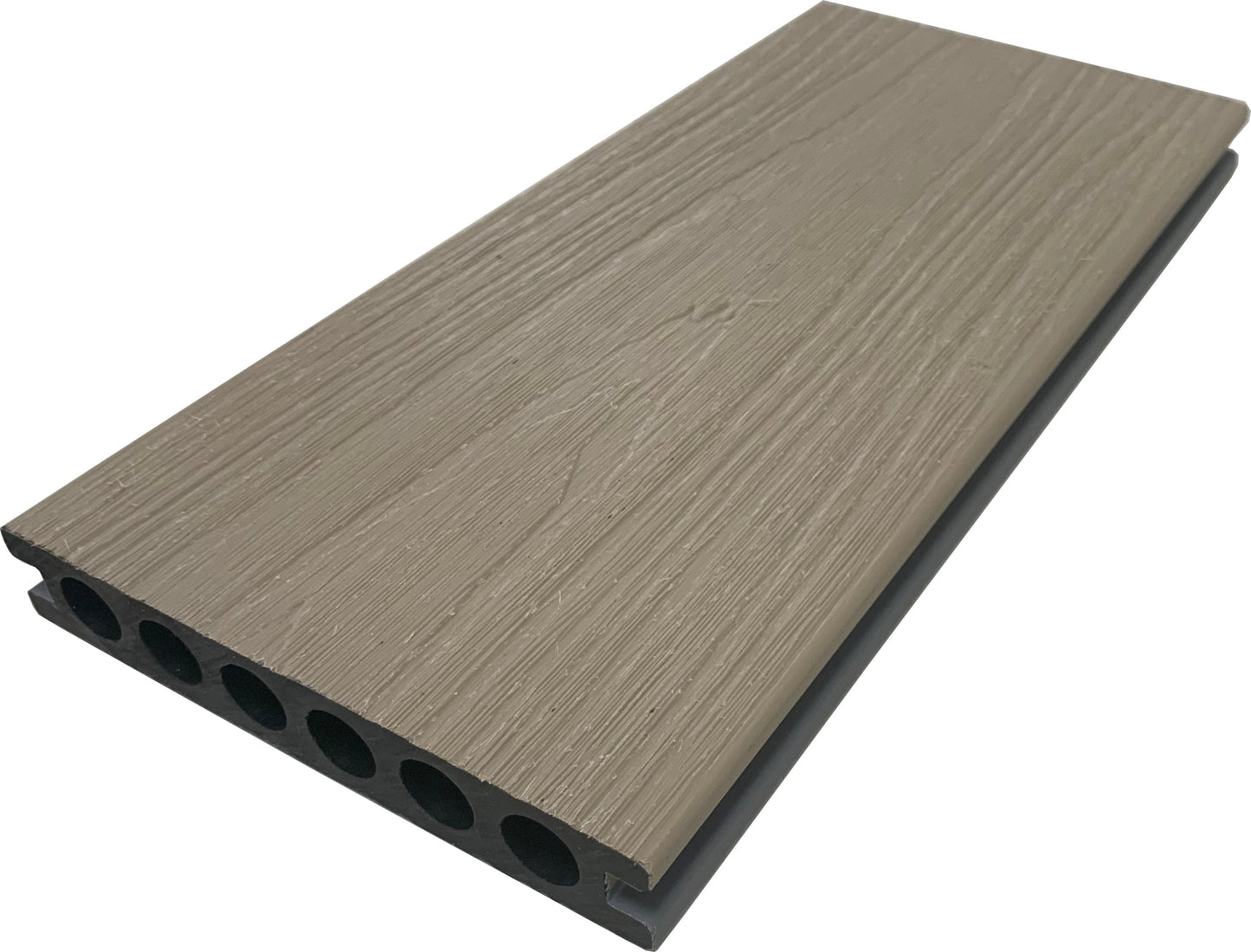 Deck Exterior WPC Reversible Gris Ceniza/Gris Plata