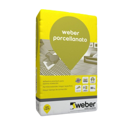 Pegamento Weber Porcelanato