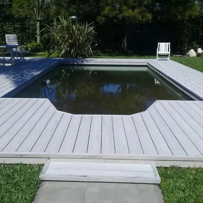 Deck Exterior WPC Reversible Gris Grafito/Fresno Nordico